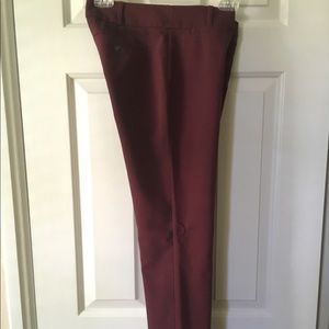 Loft Crop Pants - Wine, Size 00